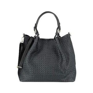 NWT $270‎ Tuscany Leather Black Woven Leather Handbag